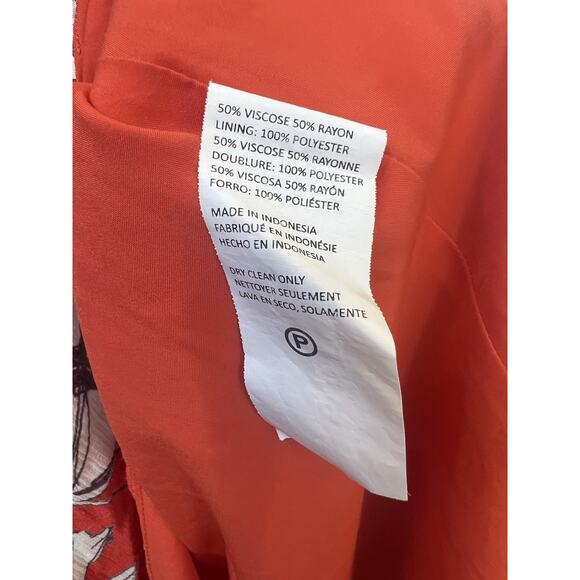 Jason Wu Collective Womens Tie Shoulder Midi Dress Red Size 2, Flowy Beach - Picture 9 of 13